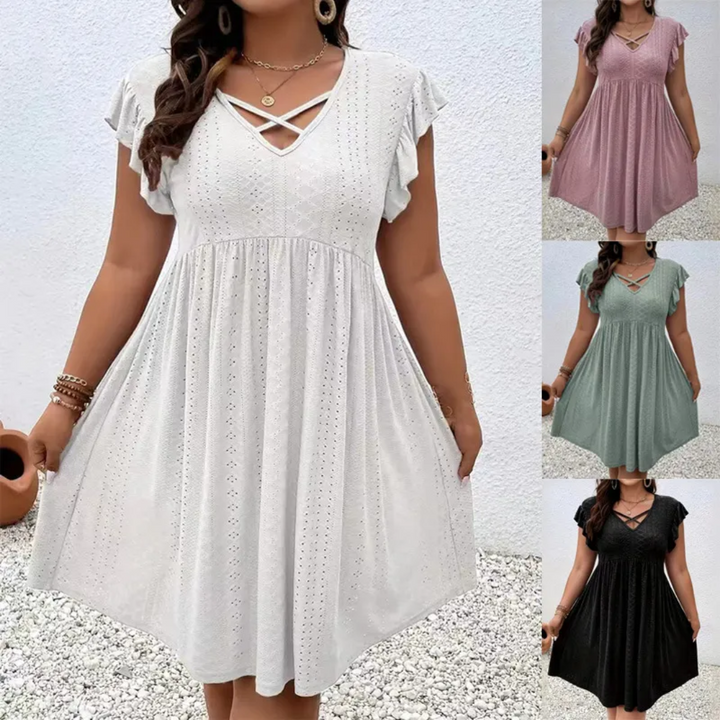 Abito Mini Donna Casual Maniche Corte Leggero