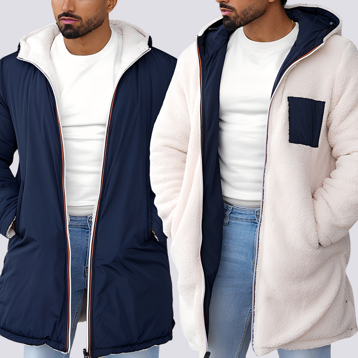 Giacca Uomo Reversibile con Cappuccio Casual - Vesarelli