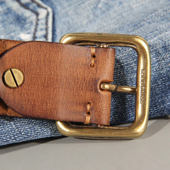 Cintura Uomo in Pelle Bovina Classica Casual Resistente