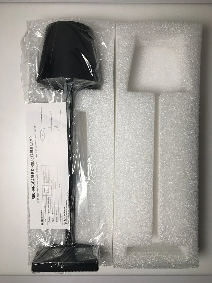 Lampada da Tavolo Ricaricabile Senza Fili Design Elegante