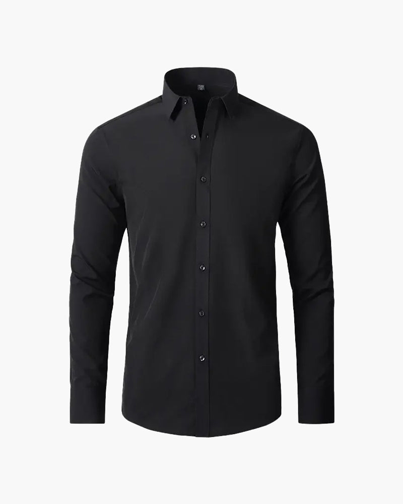 Camicia Uomo Maniche Lunghe Tessuto Morbido Vestibilità Classica - Vesarelli