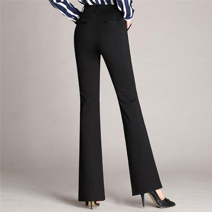 Pantaloni Donna Sartoriali Vita Alta Taglio a A