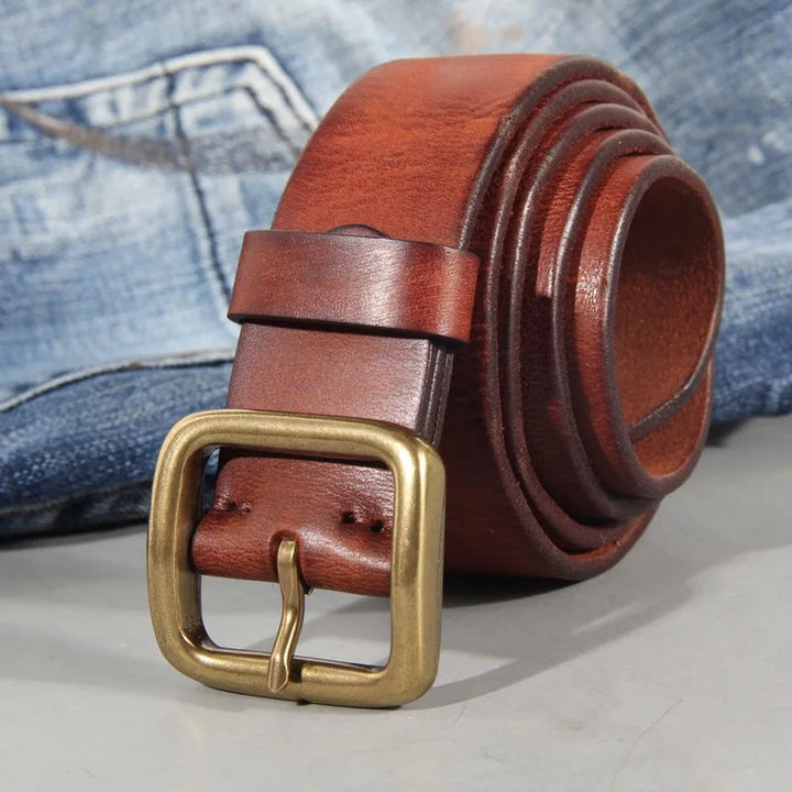 Cintura Uomo in Pelle Bovina Classica Casual Resistente