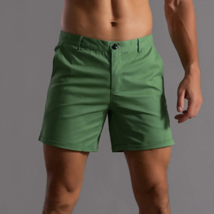 Pantaloncini Uomo Eleganti Tessuto Leggero Vestibilità Classica