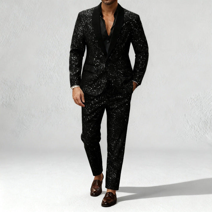 Completo Donna Giacca e Pantaloni Glitter Elegante - Vesarelli