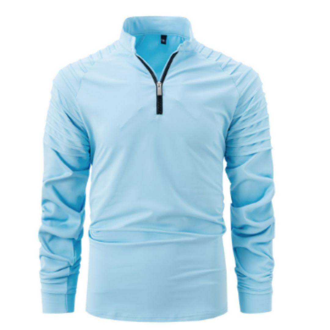 Maglione Uomo Cotone Mezza Zip Stile Moderno