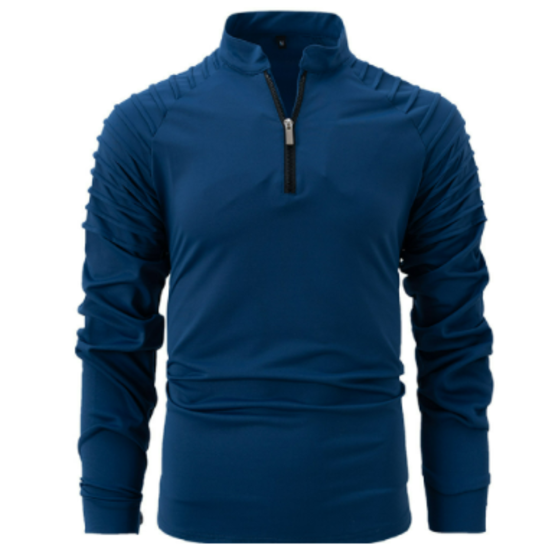 Maglione Uomo Cotone Mezza Zip Stile Moderno
