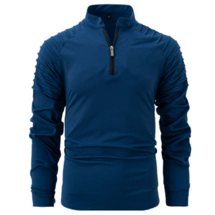Maglione Uomo Cotone Mezza Zip Stile Moderno