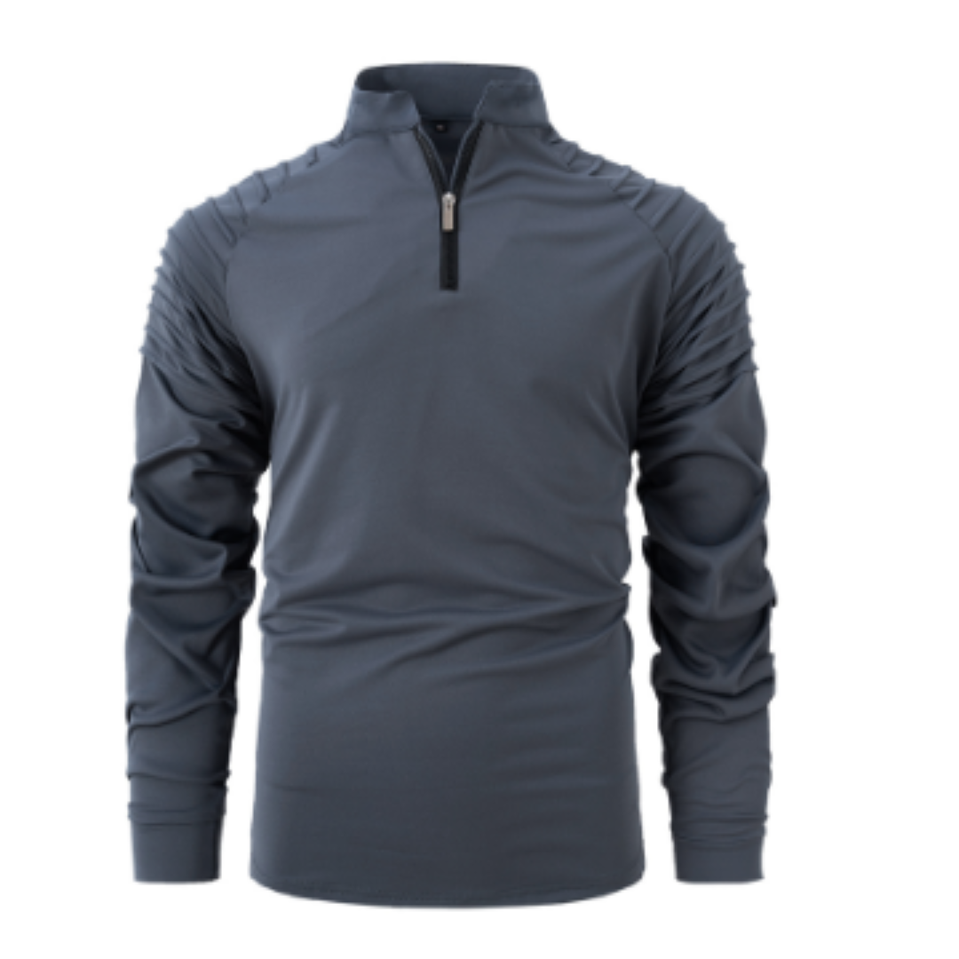 Maglione Uomo Cotone Mezza Zip Stile Moderno