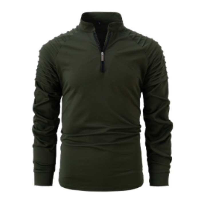 Maglione Uomo Cotone Mezza Zip Stile Moderno - Vesarelli