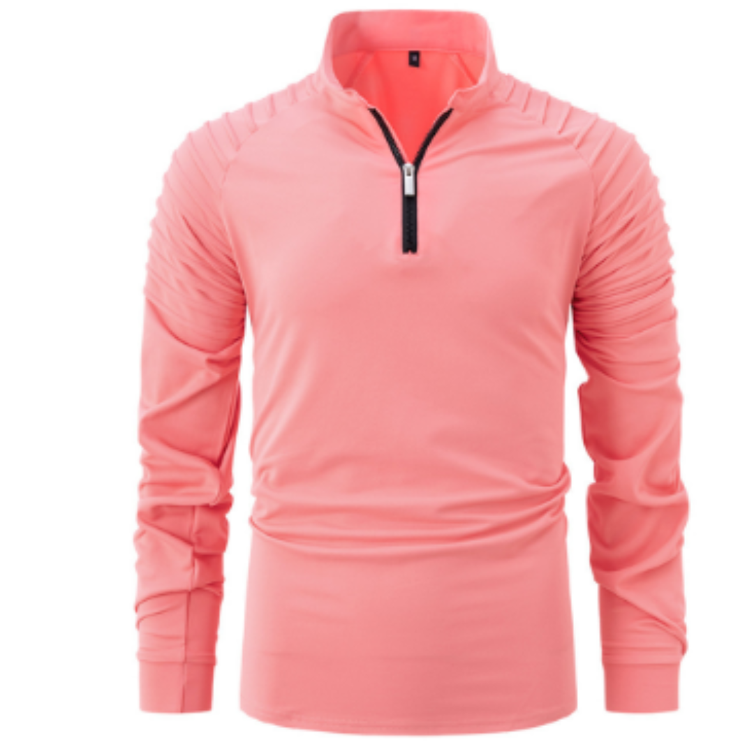 Maglione Uomo Cotone Mezza Zip Stile Moderno