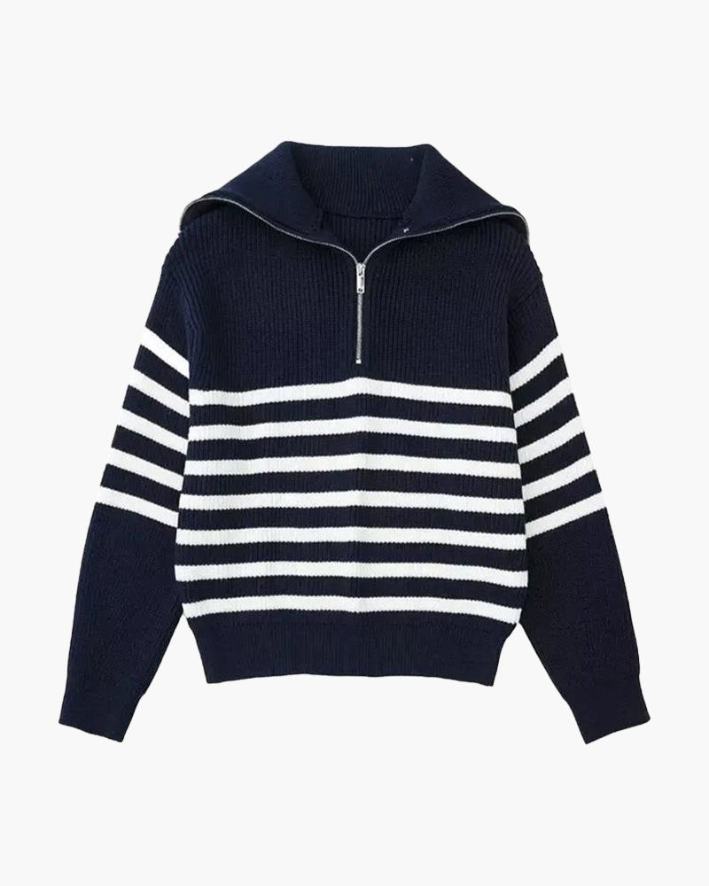 Maglione Uomo in Maglia con Zip Comfort Casual