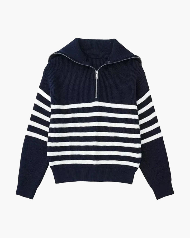 Maglione Uomo in Maglia con Zip Comfort Casual