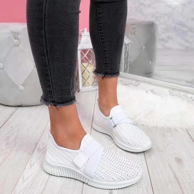 Sneakers Donna con Chiusura a Velcro e Supporto Ergonomico