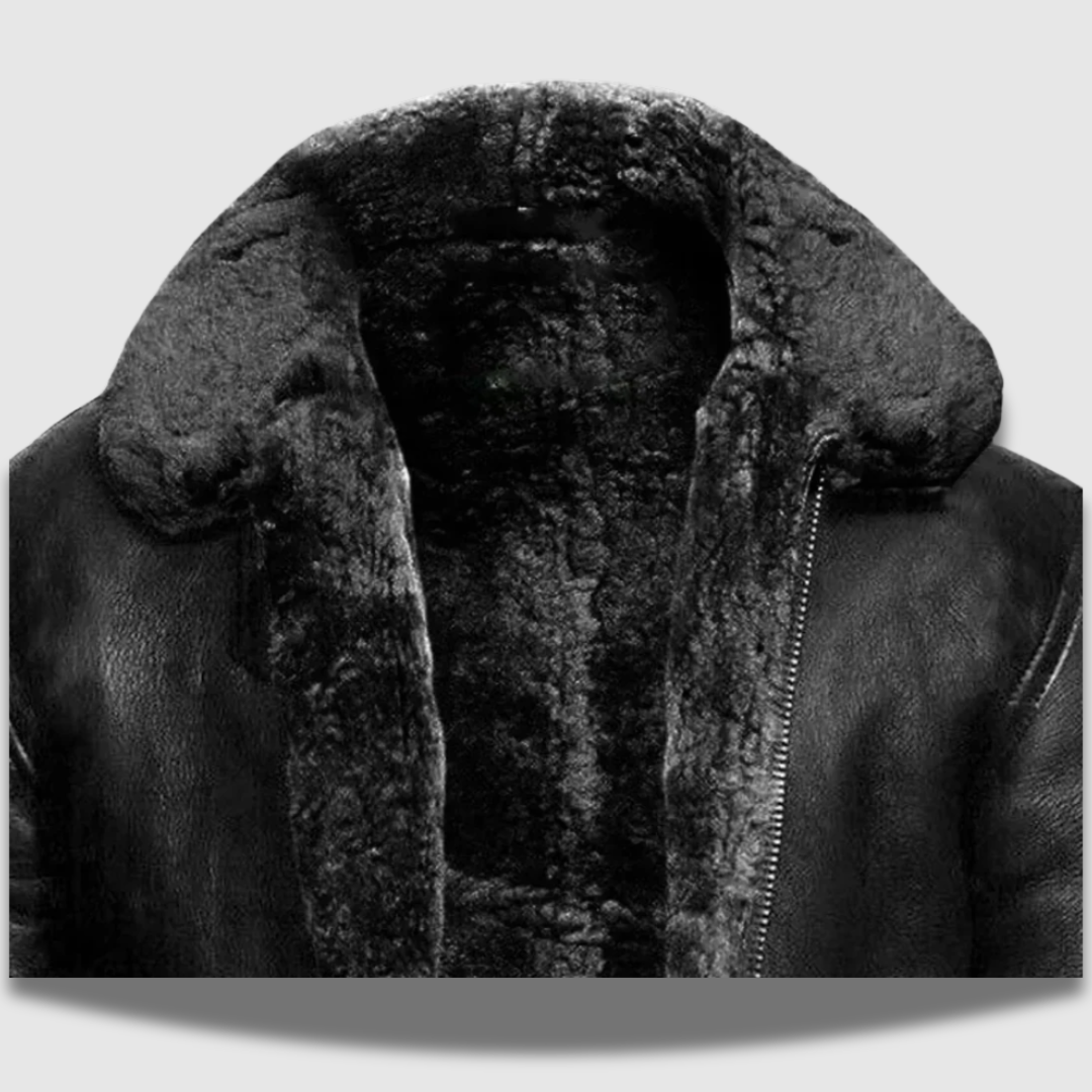 Giacca Uomo in Pelle Calda Resistente Invernale