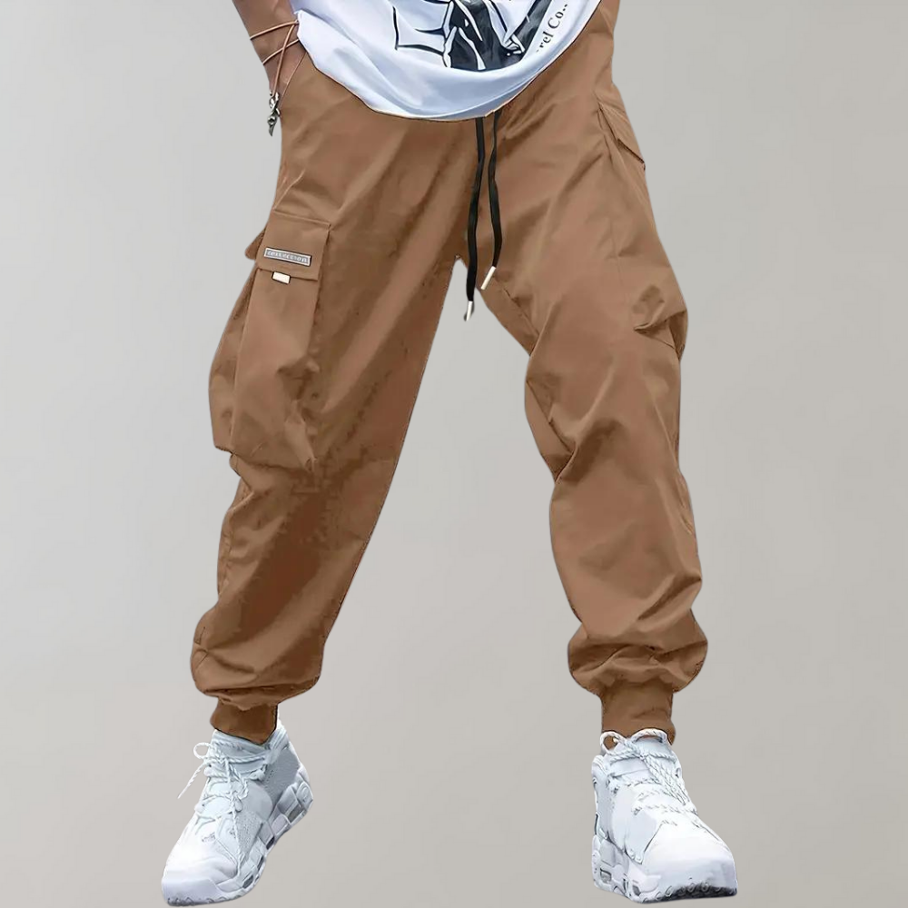 Pantaloni Cargo Uomo Tessuto Resistente Vestibilità Regolare