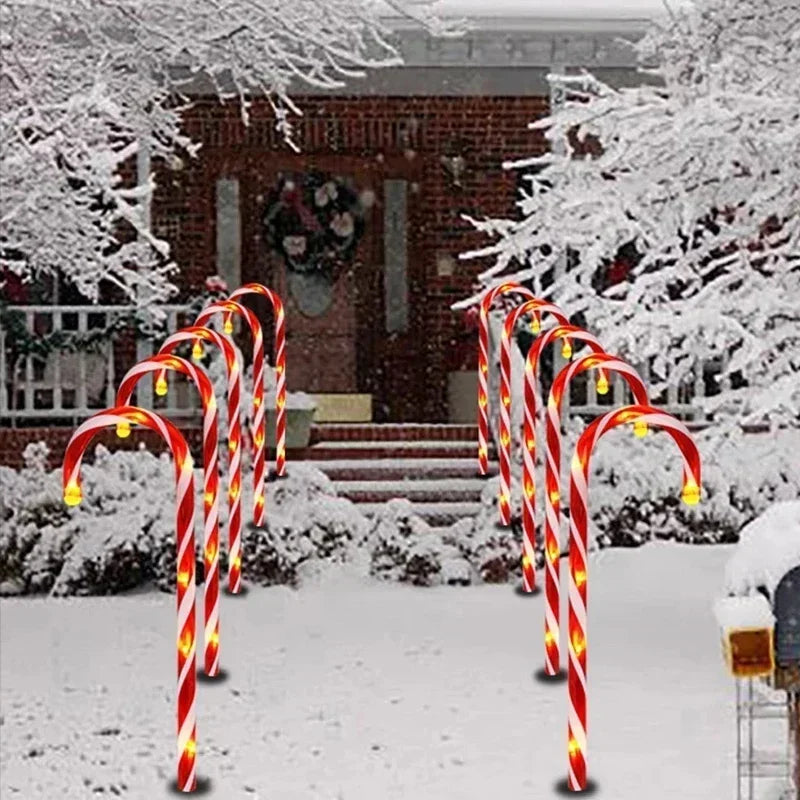 HolidayGlow – Luci da giardino ad energia solare per decorazioni natalizie all'aperto 3
