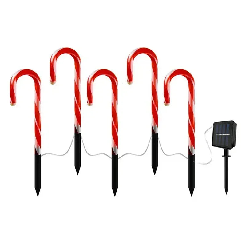 HolidayGlow – Luci da giardino ad energia solare per decorazioni natalizie all'aperto 6