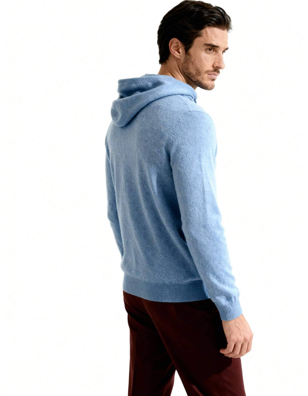 Felpa Uomo in Cashmere Puro Vestibilità Comfort