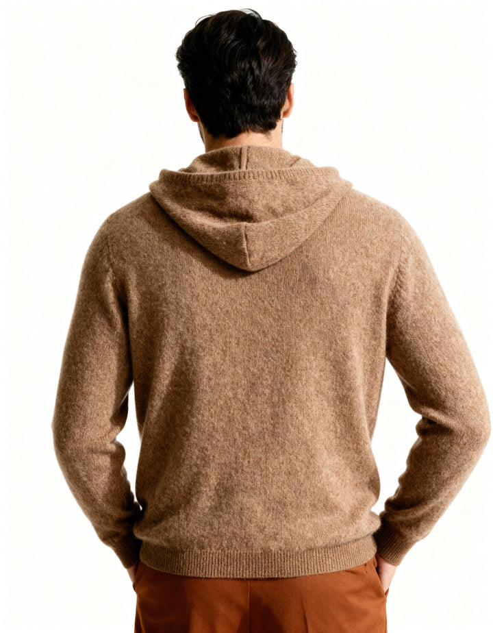 Felpa Uomo in Cashmere Puro Vestibilità Comfort