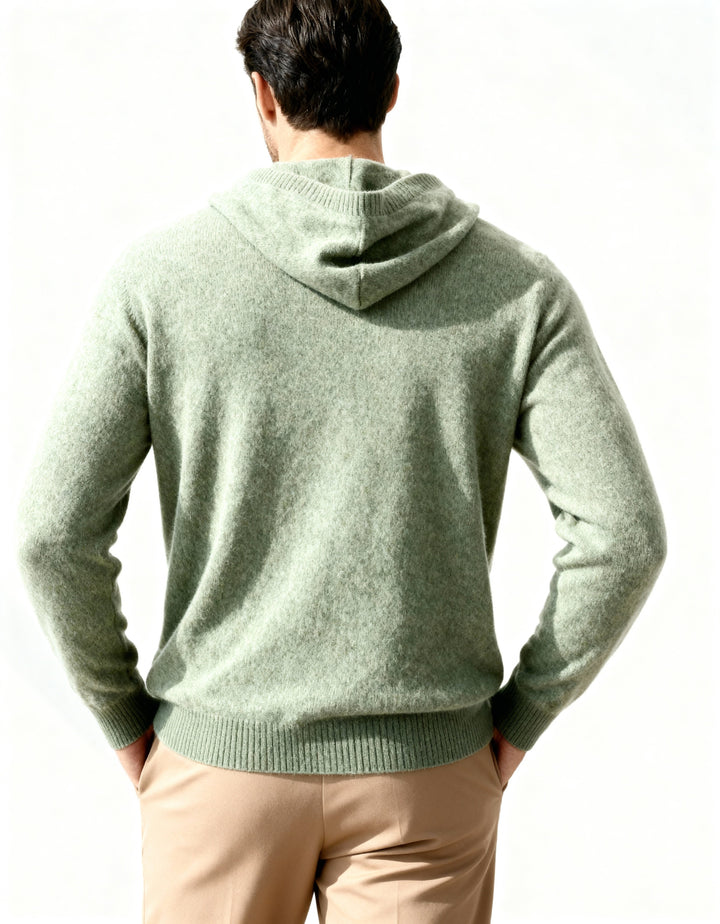 Felpa Uomo in Cashmere Puro Vestibilità Comfort