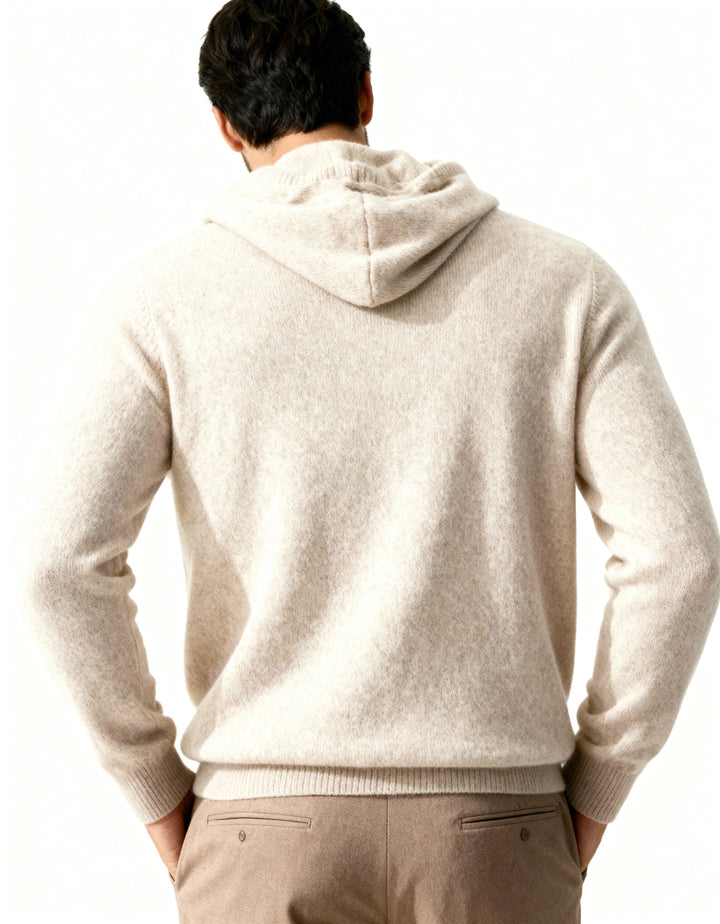 Felpa Uomo in Cashmere Puro Vestibilità Comfort