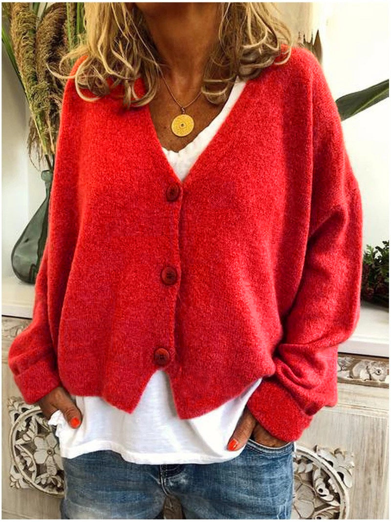 Cardigan Donna Lavorato a Maglia Morbido