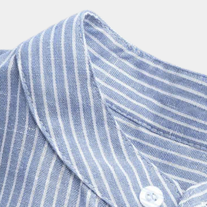 Camicia Uomo Lunga Tessuto Elegante Slim Fit