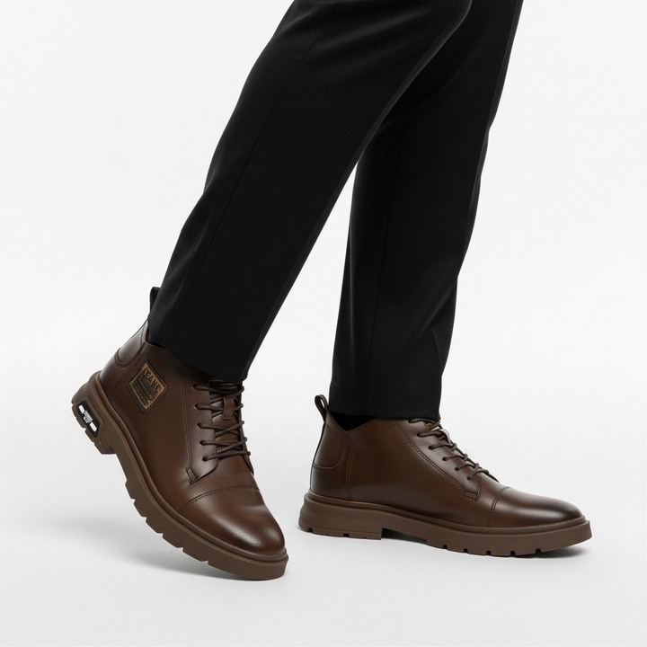 Scarpa Uomo con Rialzo Interno Comfort e Design Sobrio