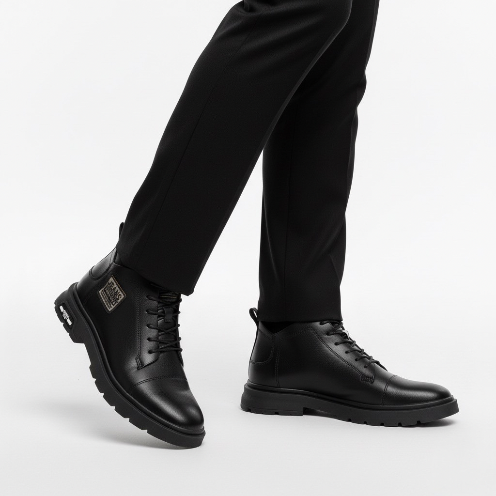Scarpa Uomo con Rialzo Interno Comfort e Design Sobrio