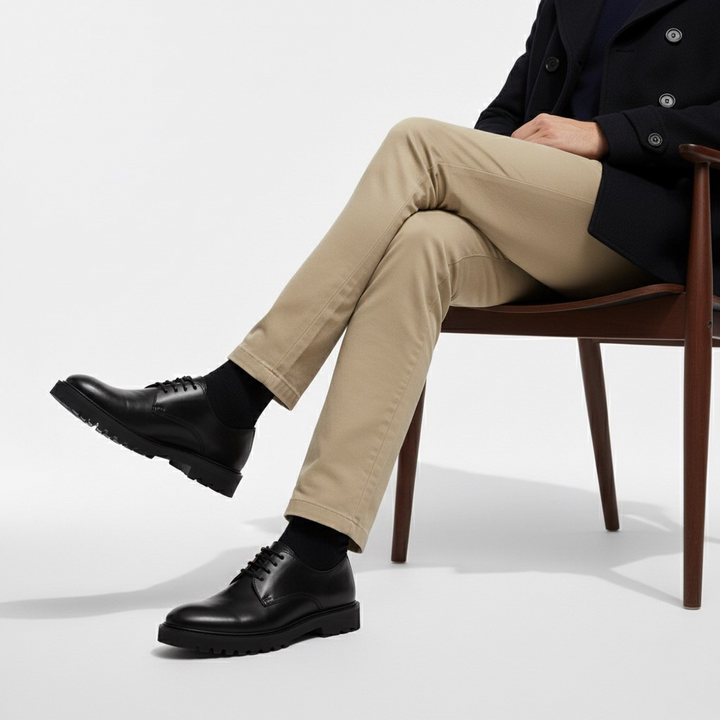 Scarpa Elegante Uomo con Rialzo Interno Design Discreto