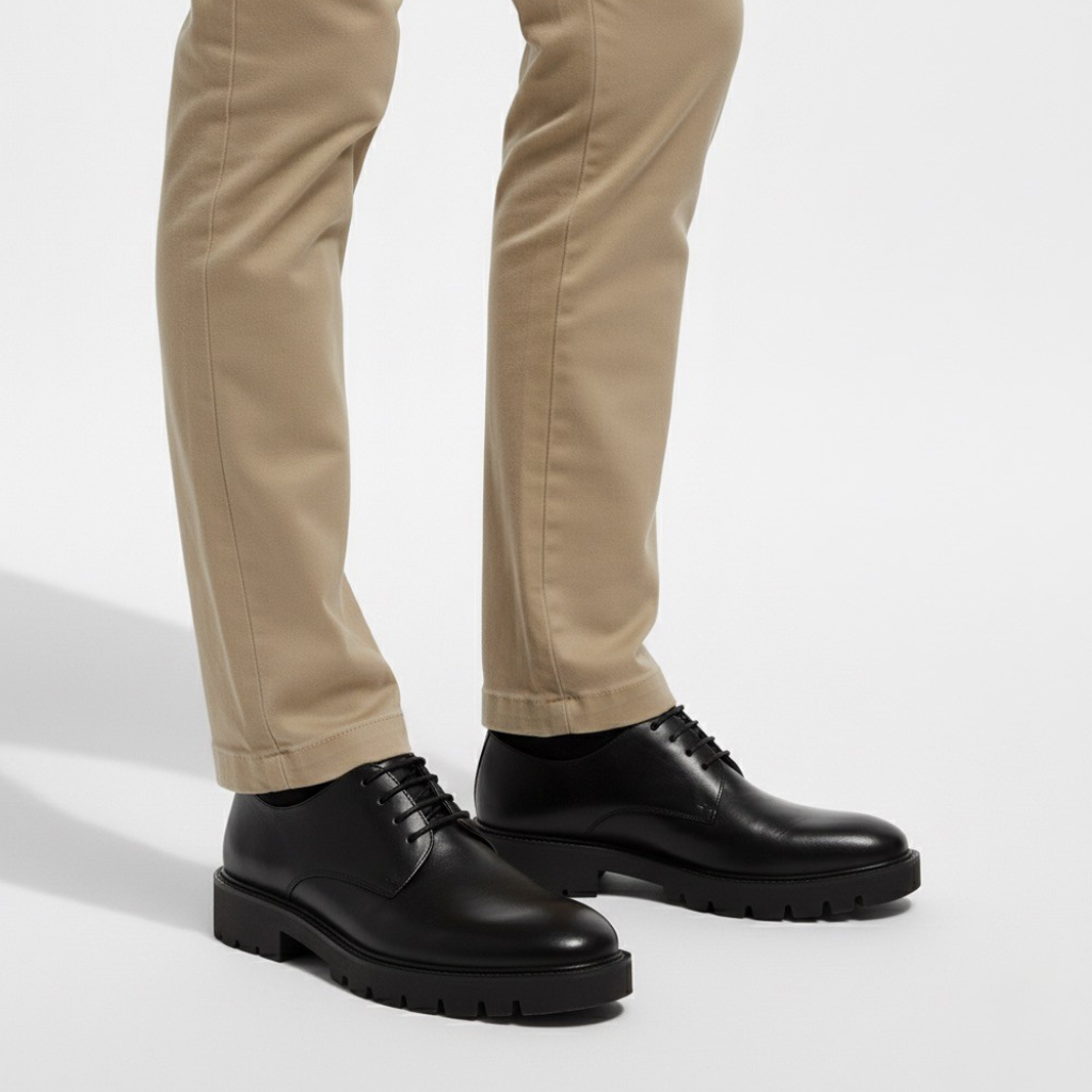 Scarpa Elegante Uomo con Rialzo Interno Design Discreto