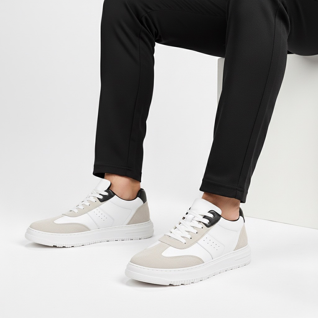 Sneakers Uomo con Rialzo Integrato Comfort Quotidiano