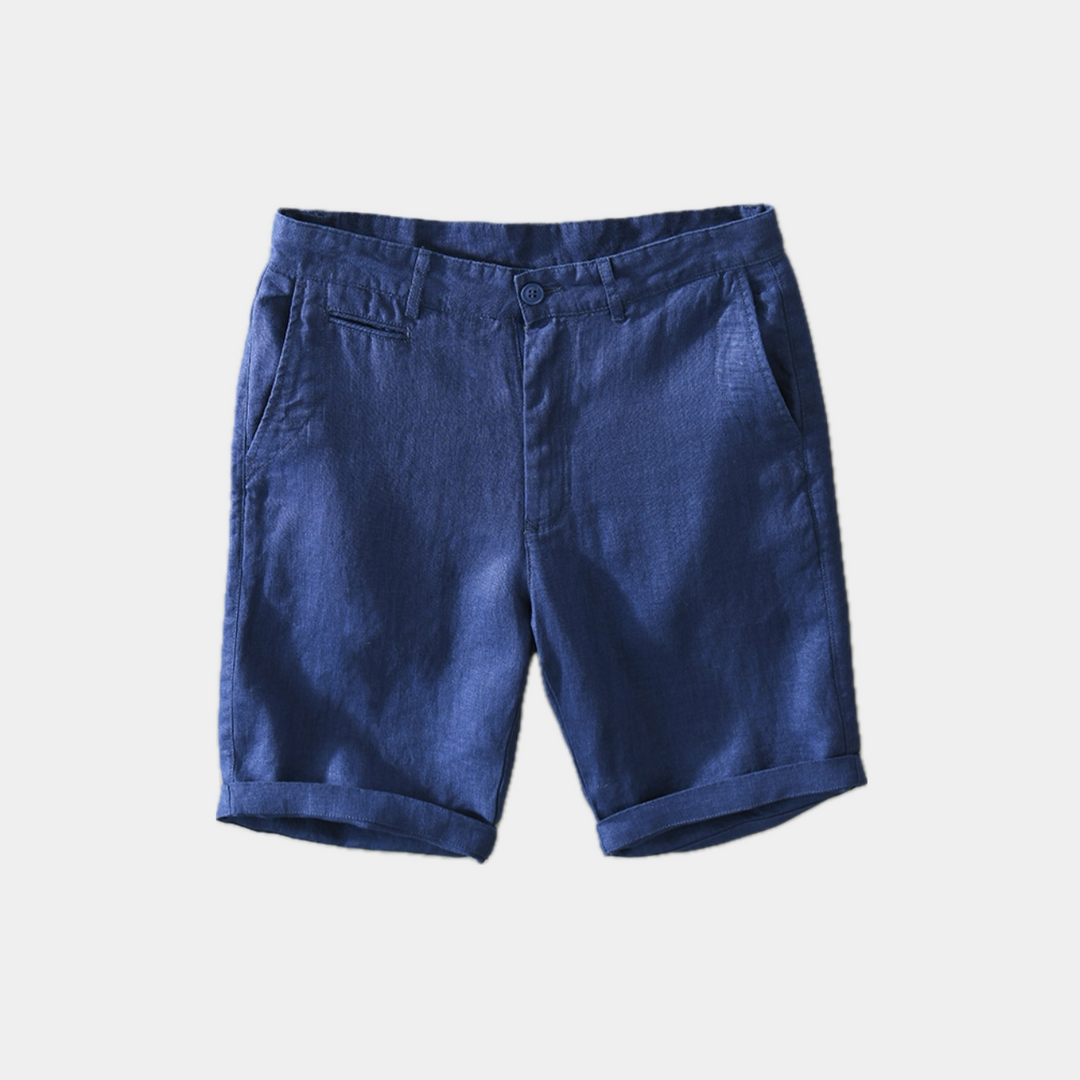 Shorts Uomo Estivo Tessuto Leggero Slim Fit Tasche Laterali