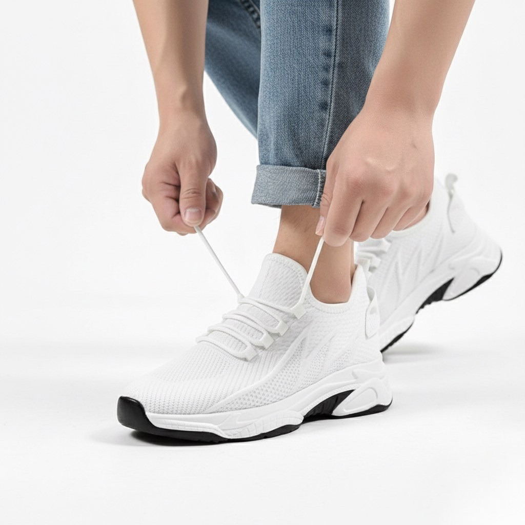 Sneakers Uomo con Rialzo Interno Suola Sagomata Comfort
