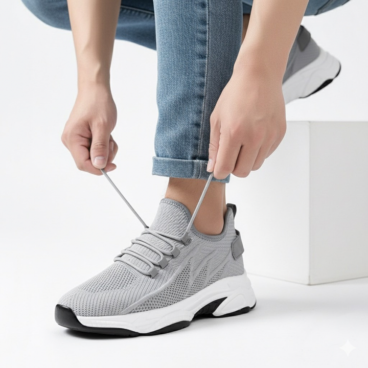 Sneakers Uomo con Rialzo Interno Suola Sagomata Comfort