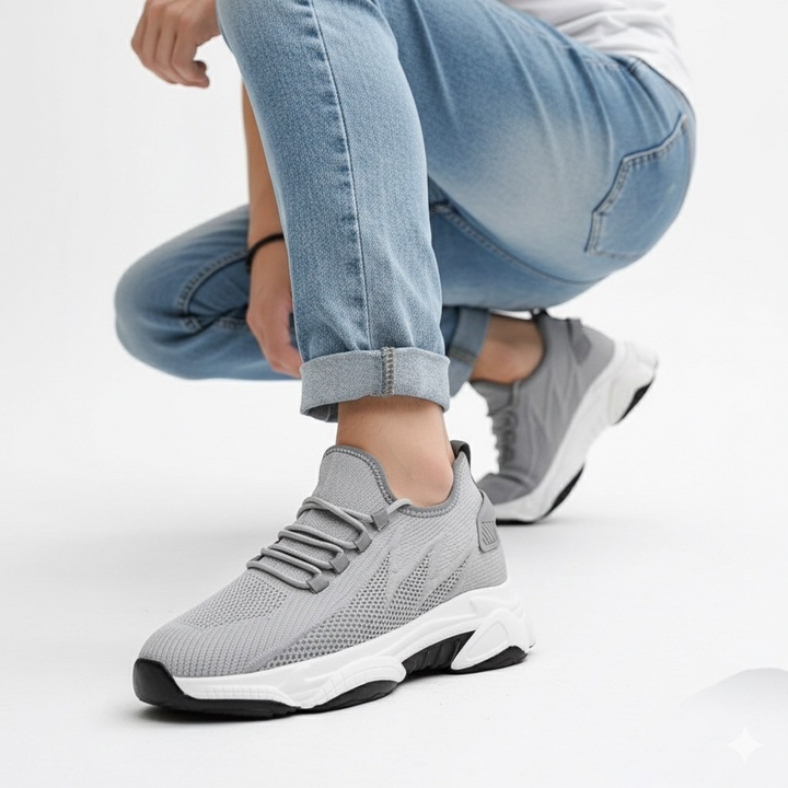 Sneakers Uomo con Rialzo Interno Suola Sagomata Comfort