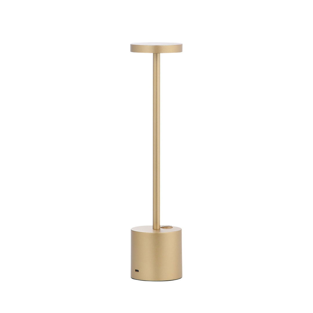Lampada da Tavolo Ricaricabile Metallo LED Touch Dimmerabile
