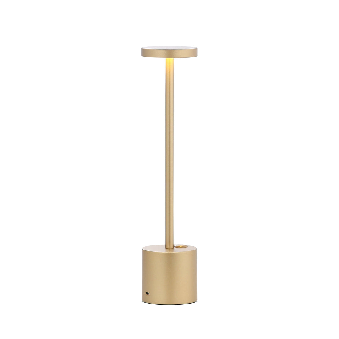 Lampada da Tavolo Ricaricabile Metallo LED Touch Dimmerabile
