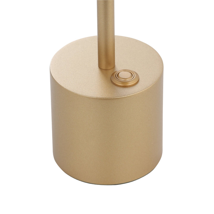 Lampada da Tavolo Ricaricabile Metallo LED Touch Dimmerabile
