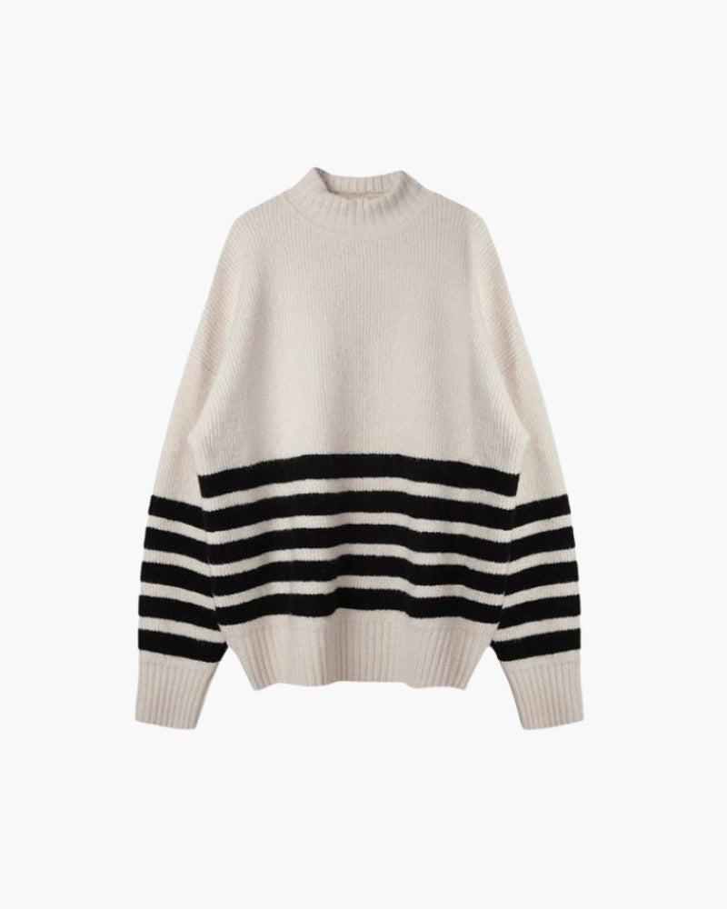 Maglione Donna Oversize Collo Alto Morbido - Vesarelli