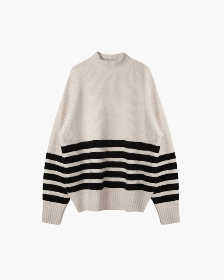 Maglione Donna Oversize Collo Alto Morbido - Vesarelli