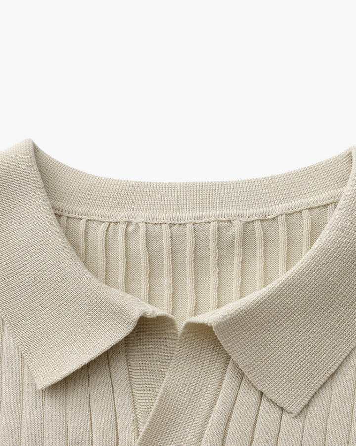 Polo Uomo in Maglia Coste Classica Vestibilità Regular
