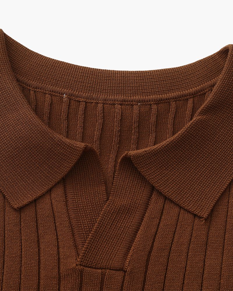 Polo Uomo in Maglia Coste Classica Vestibilità Regular
