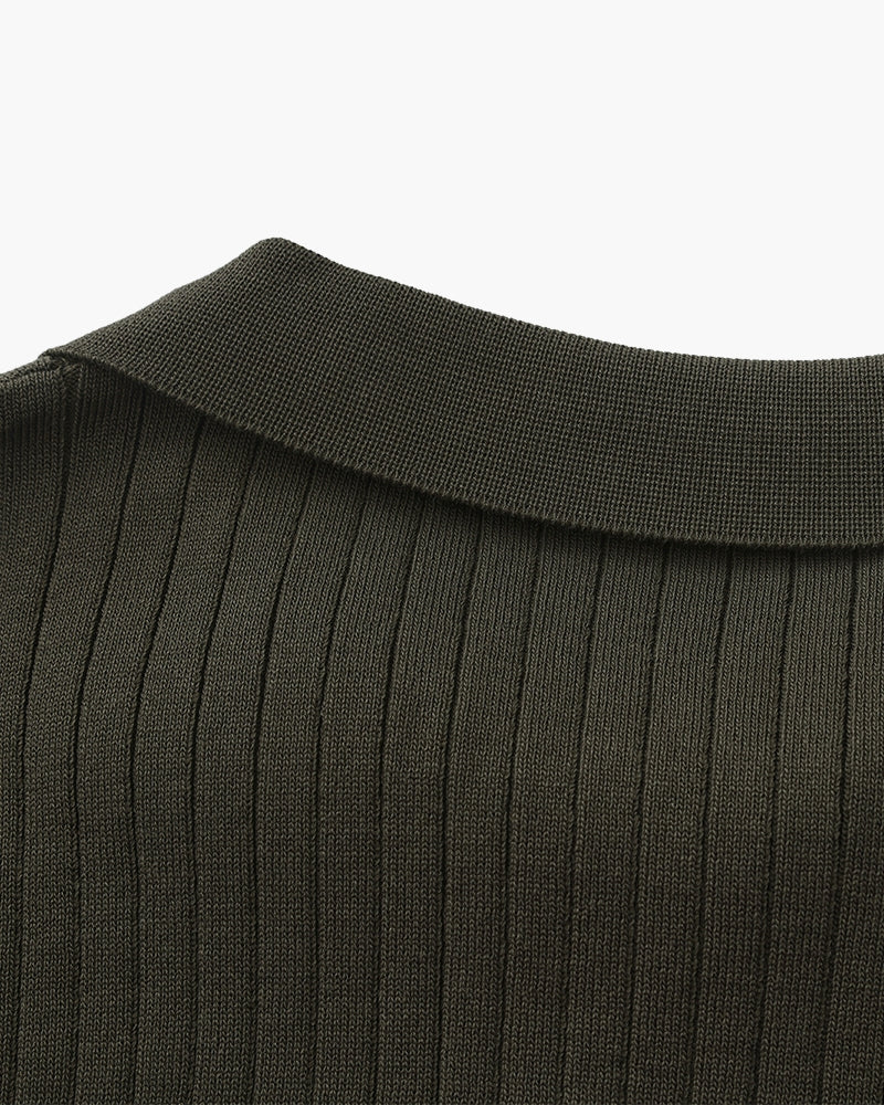 Polo Uomo in Maglia Coste Classica Vestibilità Regular