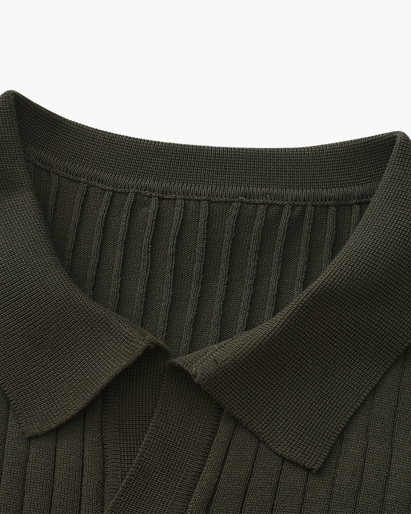 Polo Uomo in Maglia Coste Classica Vestibilità Regular