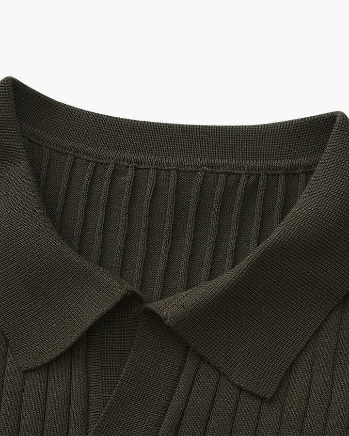 Polo Uomo in Maglia Coste Classica Vestibilità Regular