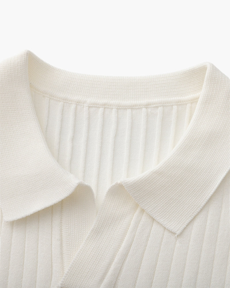 Polo Uomo in Maglia Coste Classica Vestibilità Regular
