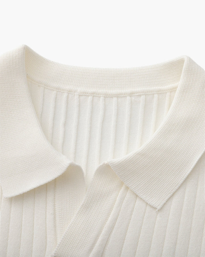 Polo Uomo in Maglia Coste Classica Vestibilità Regular