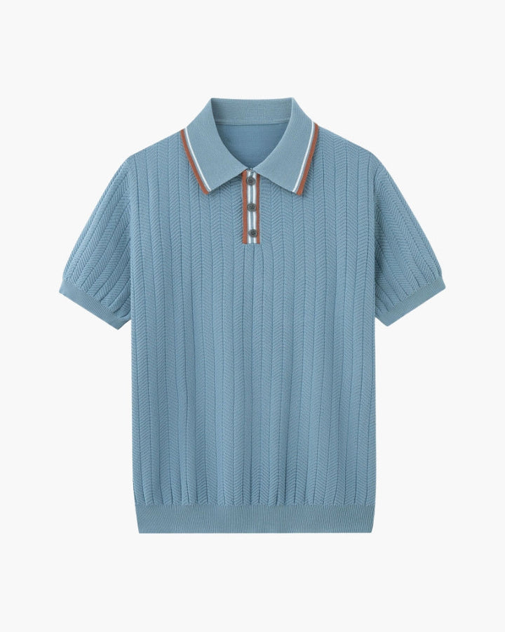 Polo Uomo in Maglia Viscosa Slim Fit Quotidiana